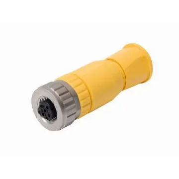 Turck Circular Connector, 5 Contacts, Cable Mount, M12 Connector, Socket - BM8151-0/PG9/YE product image