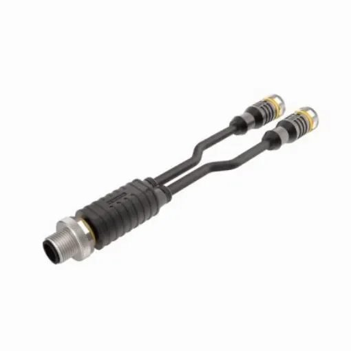 Turck Straight Male 4 way M12 to Female M12 x 2 Sensor Actuator Cable, 1m - VBRS4.4-2RKC4T-1/1/TXL product image