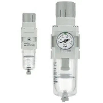 SMC Internal Id Filter Regulator, 5µm, G 1/8, Automatic, Manual, 10 bar - AW20-F01H-A product image