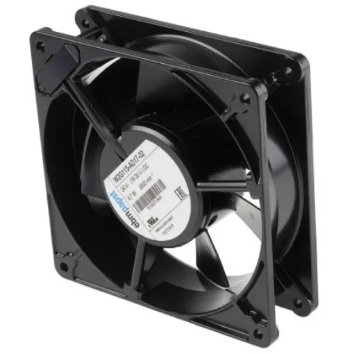 ebm-papst W2G115 Series Axial Fan, 24 V dc, DC Operation, 245m³/h, 4.7W, 196mA Max, 127 x 127 x 38mm - W2G115-AD17-02 product image