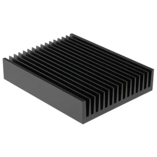 RS PRO Heatsink, Universal Rectangular Alu, 0.55K/W, 200 x 160 x 40mm - 2342463 product image