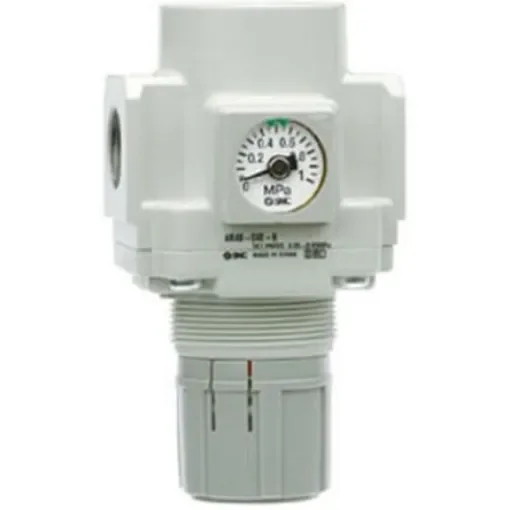 SMC G 3/8 Pneumatic Regulator - 0.5bar to 8.5bar, 10bar max. input - AR30K-F03E-B product image