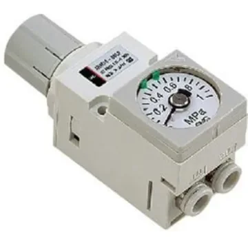 SMC M8 Pneumatic Regulator - 0.5bar to 7bar, 10bar max. input - ARM10-08G product image