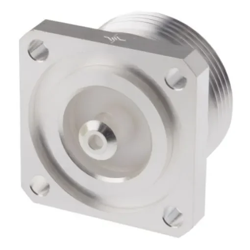 Telegartner, Jack Panel Mount 7/16 Connector, 50O, Solder Termination, Straight Body - J01121C0721 product image