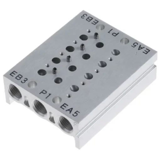 SMC SS5Y series 4 station G 1/8 Manifold - SS5Y3-20-04-00F-Q product image