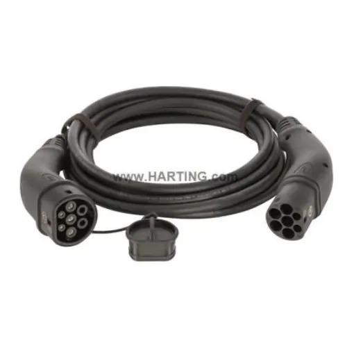 HARTING 32 A Mode 3, Type 2 to Type 2, EV Charging Cable 7.5m - 08914090108A0 product image