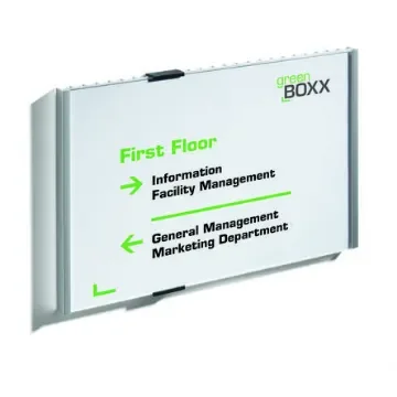 Durable INFO SIGN White A4 Smooth - rigid and glazed Doorplate, 297mm Height, 210mm Width - 480723 product image