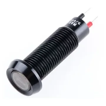 Marl Red Panel Mount Indicator, 5V dc, 8.1mm Mounting Hole Size, Solder Tab Termination - 677-501-20 product image