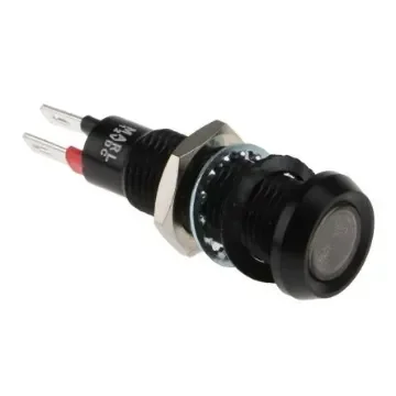 Marl Green Panel Mount Indicator, 12V dc, 8.1mm Mounting Hole Size, Solder Tab Termination - 677-532-21 product image