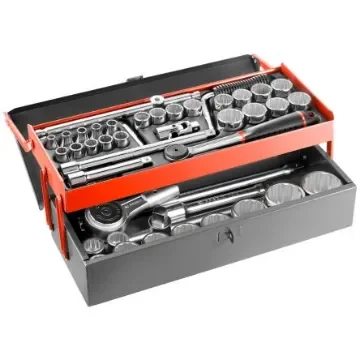 Facom 40-Piece Metric 1/2", 3/4" Standard Socket Set with Ratchet, 12 point - SK.452N product image