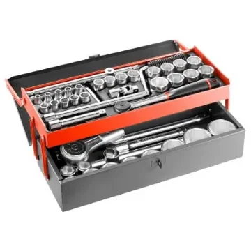 Facom 40-Piece Metric 1/2", 3/4" Standard Socket Set with Ratchet, 6 point - SK.453N product image