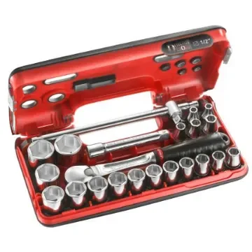 Facom 22-Piece Metric 1/2 in Standard Socket Set with Ratchet, 6 point - SL.DBOX4 product image