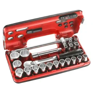 Facom 22-Piece Metric 1/2 in Standard Socket Set with Ratchet, 12 point - SL.DBOX412 product image