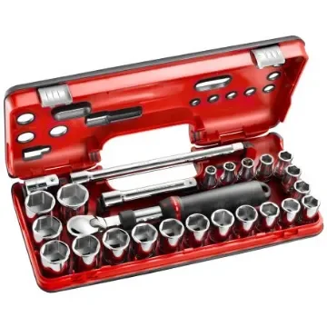 Facom 25-Piece Metric 1/2 in Standard Socket Set with Ratchet, 6 point - SXL.DBOX2 product image