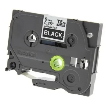 Brother White on Black Label Printer Tape, 8 m Length, 9 mm Width - TZe-325 product image