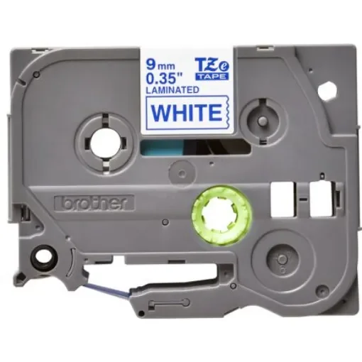 Brother Blue on White Label Printer Tape, 8 m Length, 9 mm Width - TZe-223 product image