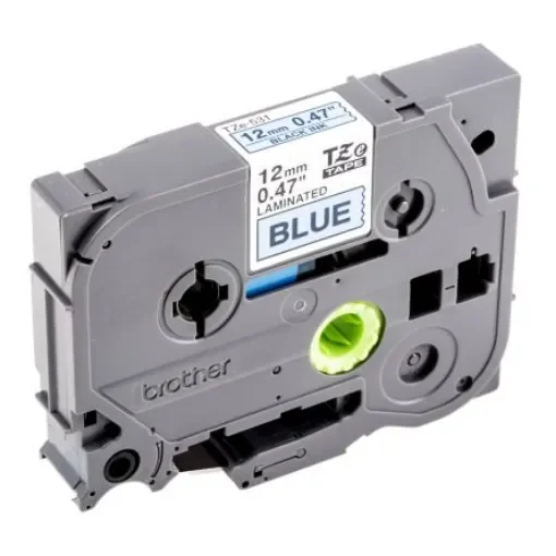 Brother Black on Blue Label Printer Tape, 8 m Length, 12 mm Width - TZe-531 product image