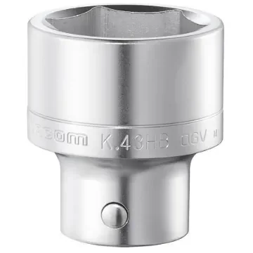Facom 3/4 in Drive 43mm Standard Socket, 6 point, 66.9 mm Overall Length - K.43HB product image