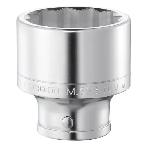 Facom 1 in Drive 65mm Standard Socket, 12 point, 92 mm Overall Length - M.65B product image
