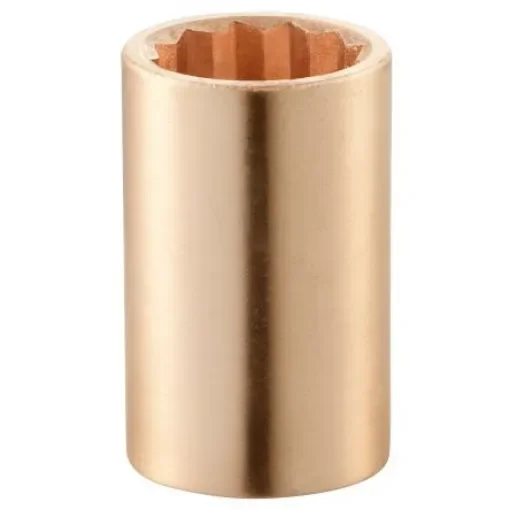 Facom 1/2 in Drive 3/8in Standard Socket, 12 point, 40 mm Overall Length - S.3/8SR product image