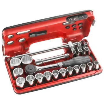 Facom 22-Piece Metric 1/2 in Standard Socket Set with Ratchet, 12 point - S.360DBOX412 product image