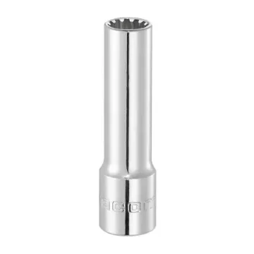 Facom 3/8 in Drive 3/8in Long Socket, Spline, 63 mm Overall Length - J.12SEL product image
