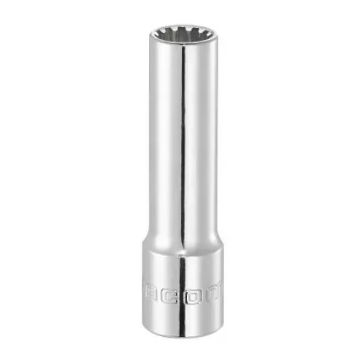Facom 3/8 in Drive 3/8in Long Socket, Spline, 63 mm Overall Length - J.12SEL product image