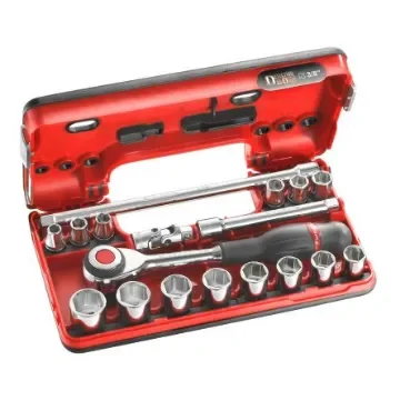Facom 18-Piece Metric 3/8 in Standard Socket Set with Ratchet, 6 point - J.360DBOX1 product image