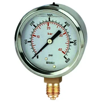 RS PRO BSP 1/4 Analogue Pressure Gauge 15psi Bottom Entry 63mm Outside Diameter - 2351288 product image