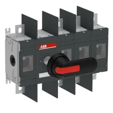 ABB 4P Pole Surface Mount Switch Disconnector - 400A Maximum Current, 220kW Power Rating, IP00 - 1SCA022762R6640 product image