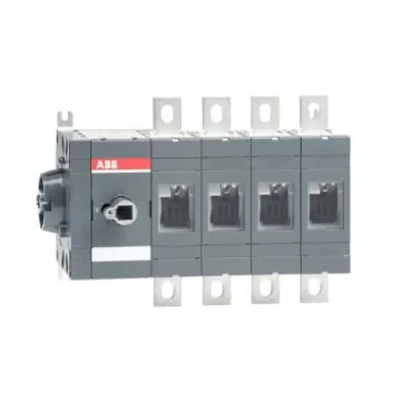 ABB 4P Pole Surface Mount Switch Disconnector - 315A Maximum Current, 180kW Power Rating, IP00 - 1SCA022860R1510 OT315ES04 product image