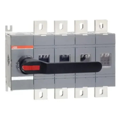 ABB 4P Pole Screw Mount Switch Disconnector - 1250A Maximum Current, 1200kW Power Rating, IP00, IP65 - 1SCA022860R6310 OT1250E04P product image