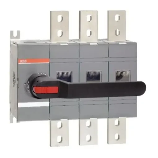 ABB 3P Pole Screw Mount Switch Disconnector - 1600A Maximum Current, 1200kW Power Rating, IP00, IP65 - 1SCA022860R6580 OT1600E03P product image