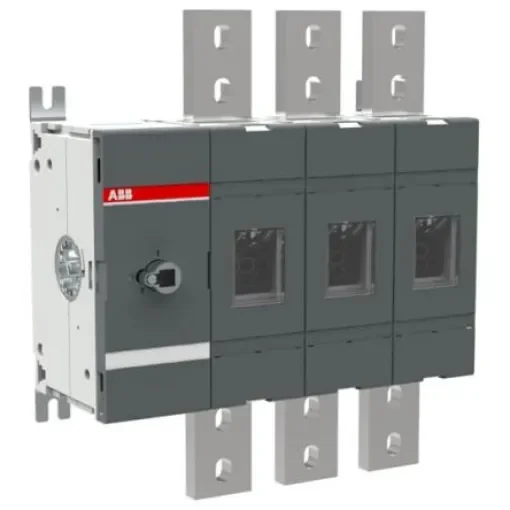 ABB 3P Pole Screw Mount Switch Disconnector - 1600A Maximum Current, 1200kW Power Rating, IP00 - 1SCA022860R6820 product image