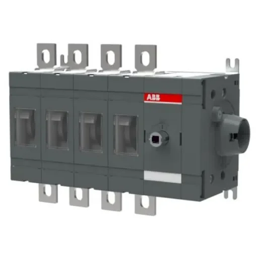 ABB 4P Pole Screw Mount Switch Disconnector - 200A Maximum Current, 200kW Power Rating, IP00 - 1SCA022869R8090 OT200ES40 product image