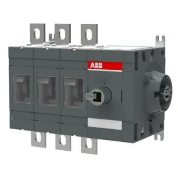 ABB 3P Pole Surface Mount Switch Disconnector - 400A Maximum Current, 230kW Power Rating, IP00 - 1SCA022870R2460 OT400ES30 product image