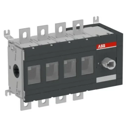 ABB 4P Pole Screw Mount Switch Disconnector - 400A Maximum Current, 400kW Power Rating, IP00 - 1SCA022870R3510 OT400ES40 product image