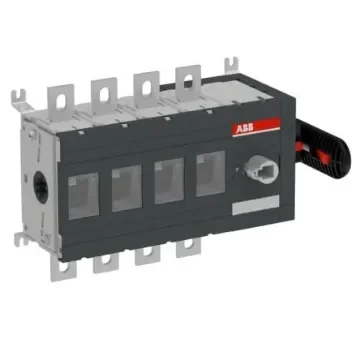ABB 4P Pole Surface Mount Switch Disconnector - 400A Maximum Current, 230kW Power Rating, IP00 - 1SCA022870R3780 OT400ES40K product image