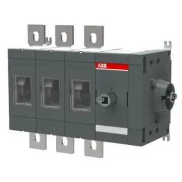 ABB 3P Pole Surface Mount Switch Disconnector - 800A Maximum Current, 450kW Power Rating, IP00 - 1SCA022870R5810 OT800ES30 product image