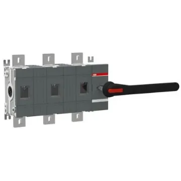 ABB 3P Pole Screw Mount Switch Disconnector - 1250A Maximum Current, 1200kW Power Rating, IP00, IP65 - 1SCA022871R7730 product image
