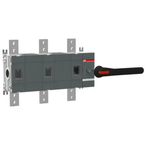 ABB 3P Pole Screw Mount Switch Disconnector - 1600A Maximum Current, 1200kW Power Rating, IP00, IP65 - 1SCA022871R9190 product image