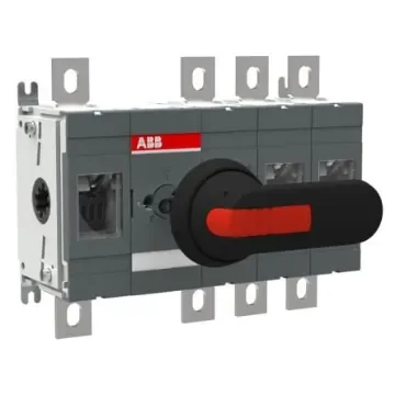 ABB 4P Pole Surface Mount Switch Disconnector - 400A Maximum Current, 230kW Power Rating, IP00 - 1SCA106547R1001 OT400E13P product image