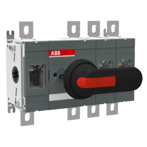 ABB 4P Pole Surface Mount Switch Disconnector - 400A Maximum Current, 230kW Power Rating, IP00 - 1SCA106547R1001 OT400E13P product image