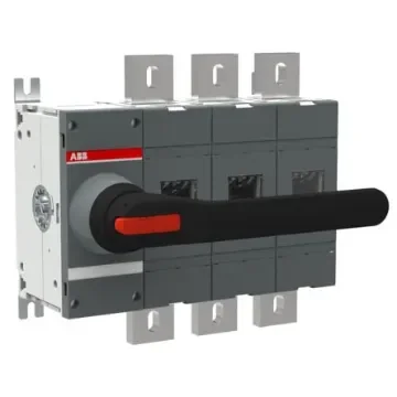 ABB 3P Pole Surface Mount Switch Disconnector - 1000A Maximum Current, 560kW Power Rating, IP00 - 1SCA108353R1001 OT1000E03K product image