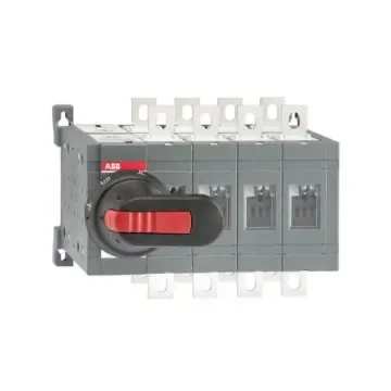 ABB 3P Pole Surface Mount Switch Disconnector - 160A Maximum Current, 90kW Power Rating, IP00 - 1SCA108491R1001 OT160E04CLP product image