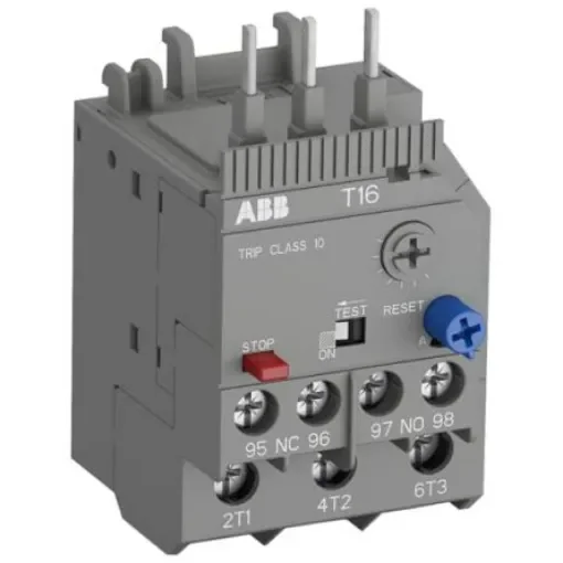 ABB Overload Relay 1NC, 1NO, 6 A F.L.C, 170 mA Contact Rating, 600 V dc, 3P - 1SAZ711201R1008 T16-0.17 product image