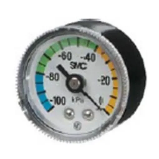 SMC R 1/4 Analogue Pressure Gauge 0bar Back Entry 42.5mm Outside Diameter - GZ46-K-02-C product image