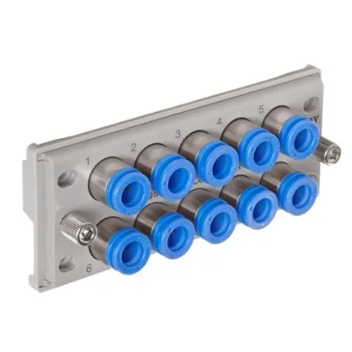SMC KDM Series Multi-Connector Fitting, Push In 6 mm, Tube-to-Tube Connection Style - KDM10P-06 product image