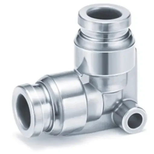 SMC KQG2 Series Elbow Fitting, Push In 10 mm to Push In 10 mm, Tube-to-Tube Connection Style - KQG2L10-00 product image