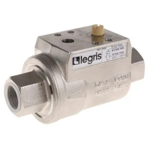 Legris Axial type Pneumatic Actuated Valve, G 1/2in, 10 bar - 4202 15 21 20 product image